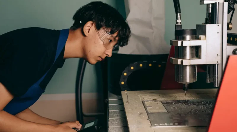 Engineer Operating Machine