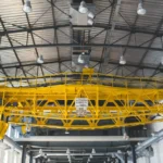 Old gantry in factory