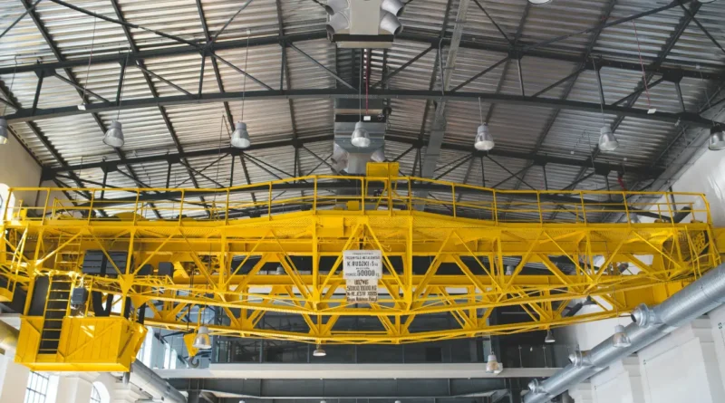 Old gantry in factory